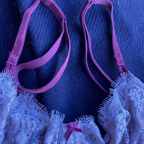 Victoria Secret dream angels purple push up unlined bra size 32D - Picture 5 of 5